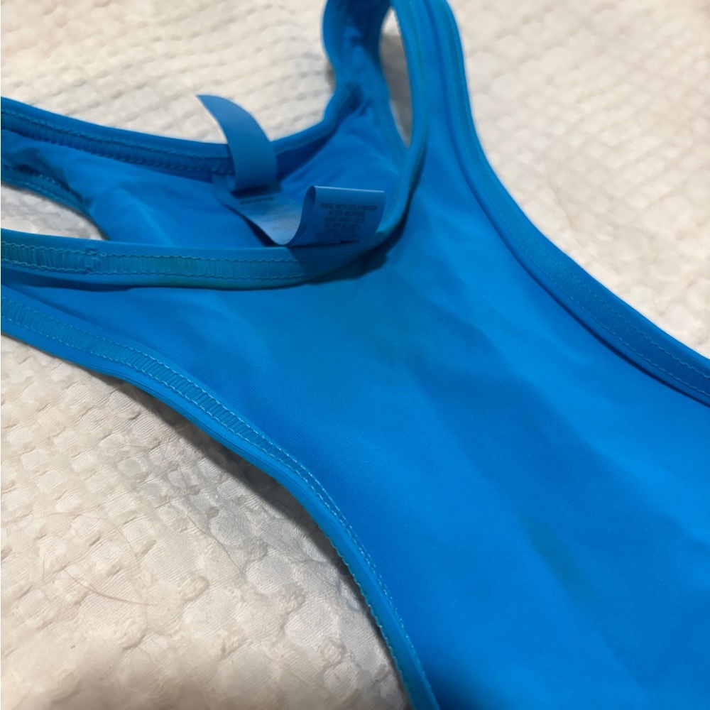 Skims Blue Racerback Swim Top - Picture 3 of 3